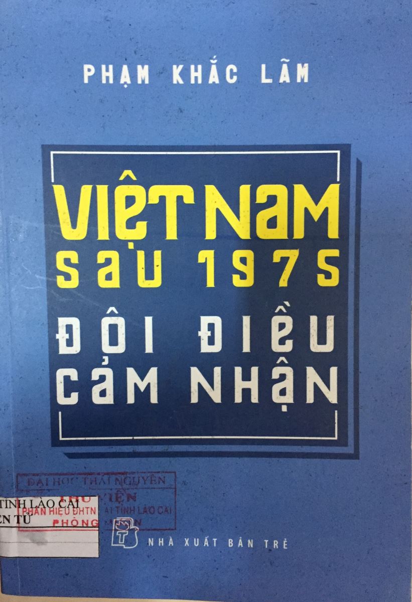 Việt Nam sau 1975 đôi điều cảm nhận (sách in ấn)